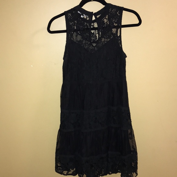 Rebellion dress black lace keyhole back lining M - Picture 6 of 8